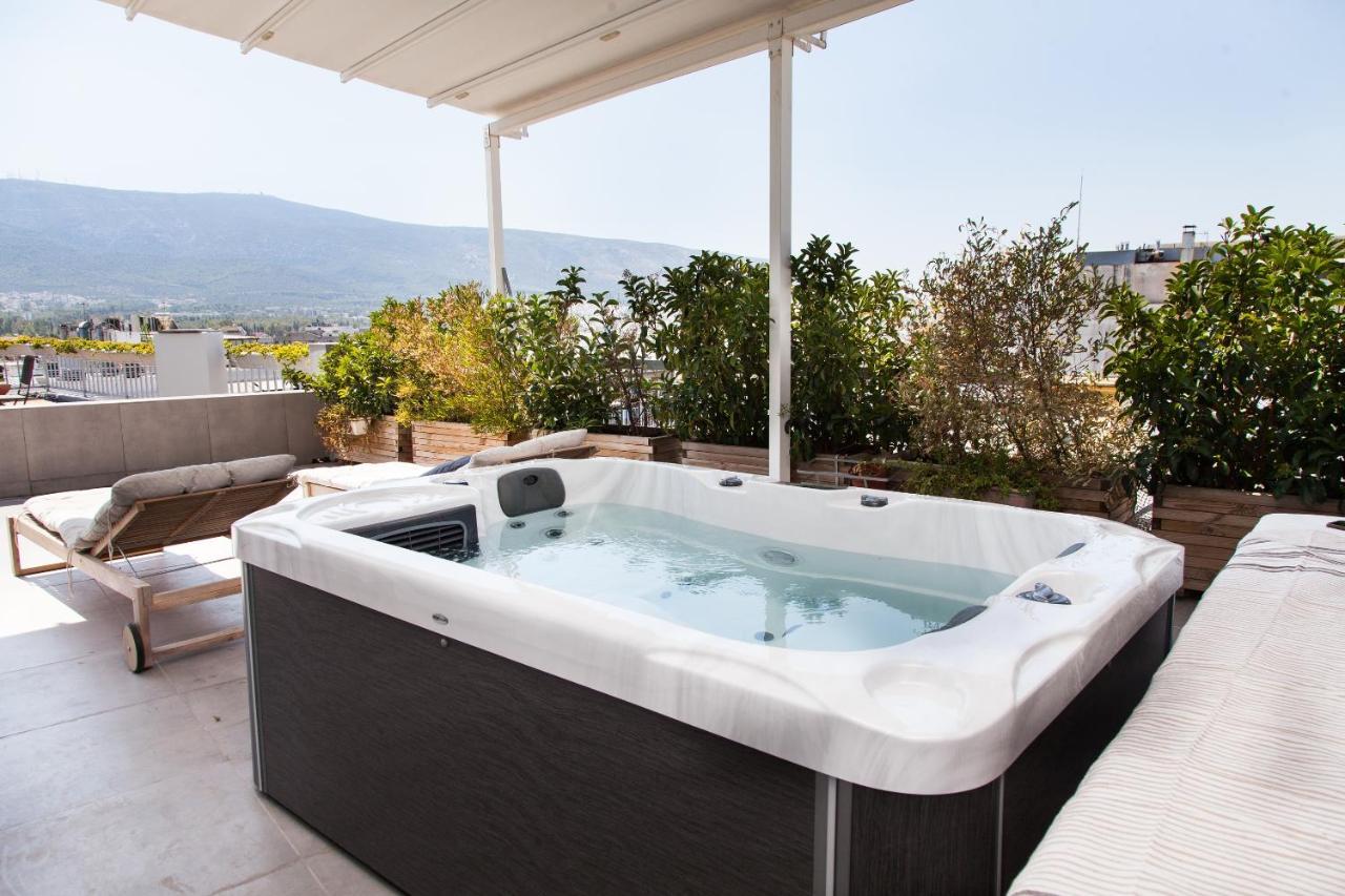 شقة أثينا  في Gorgeous Penthouse With Private Jacuzzi And Amazing View! المظهر الخارجي الصورة